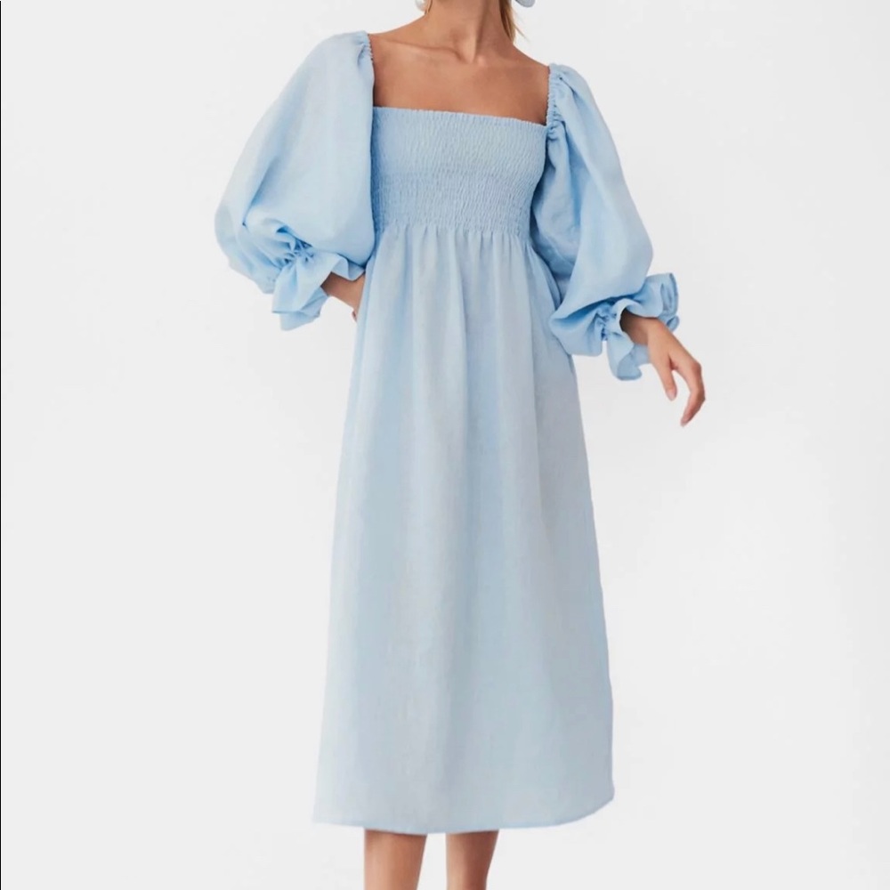 Atlanta Sleeper dress - Blue Azule